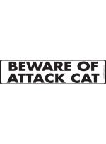 V-Beware of Attack Cat Signs